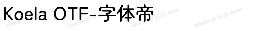 Koela OTF字体转换